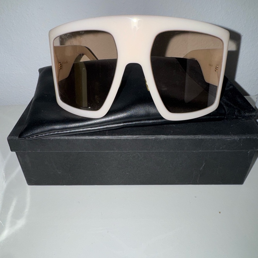Dior Cream and Brown Sunglasses